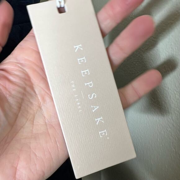 Keepsake The Label Plain Sight Mini Dress XL Navy Embroidered Cocktail Party New - Picture 10 of 10